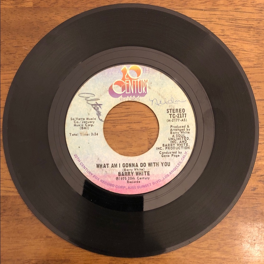 Barry White Vinyl 45 Record What Am I Gonna Do With You Baby